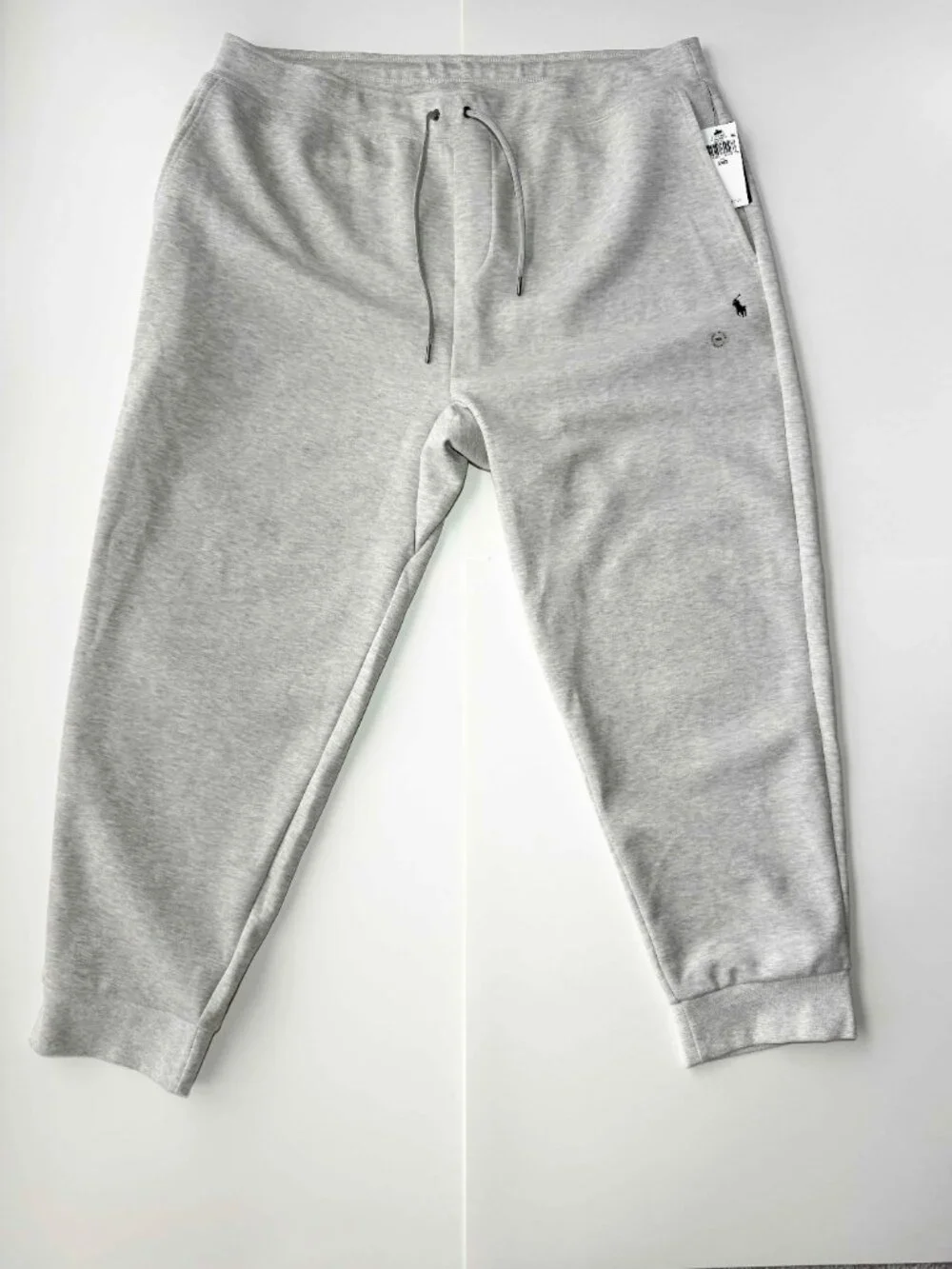 POLO RALPH LAUREN Knit Jogger Pants Men's Size XX-Large Big Heather Grey
